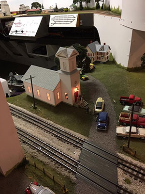 close up of model train at the Railway Express